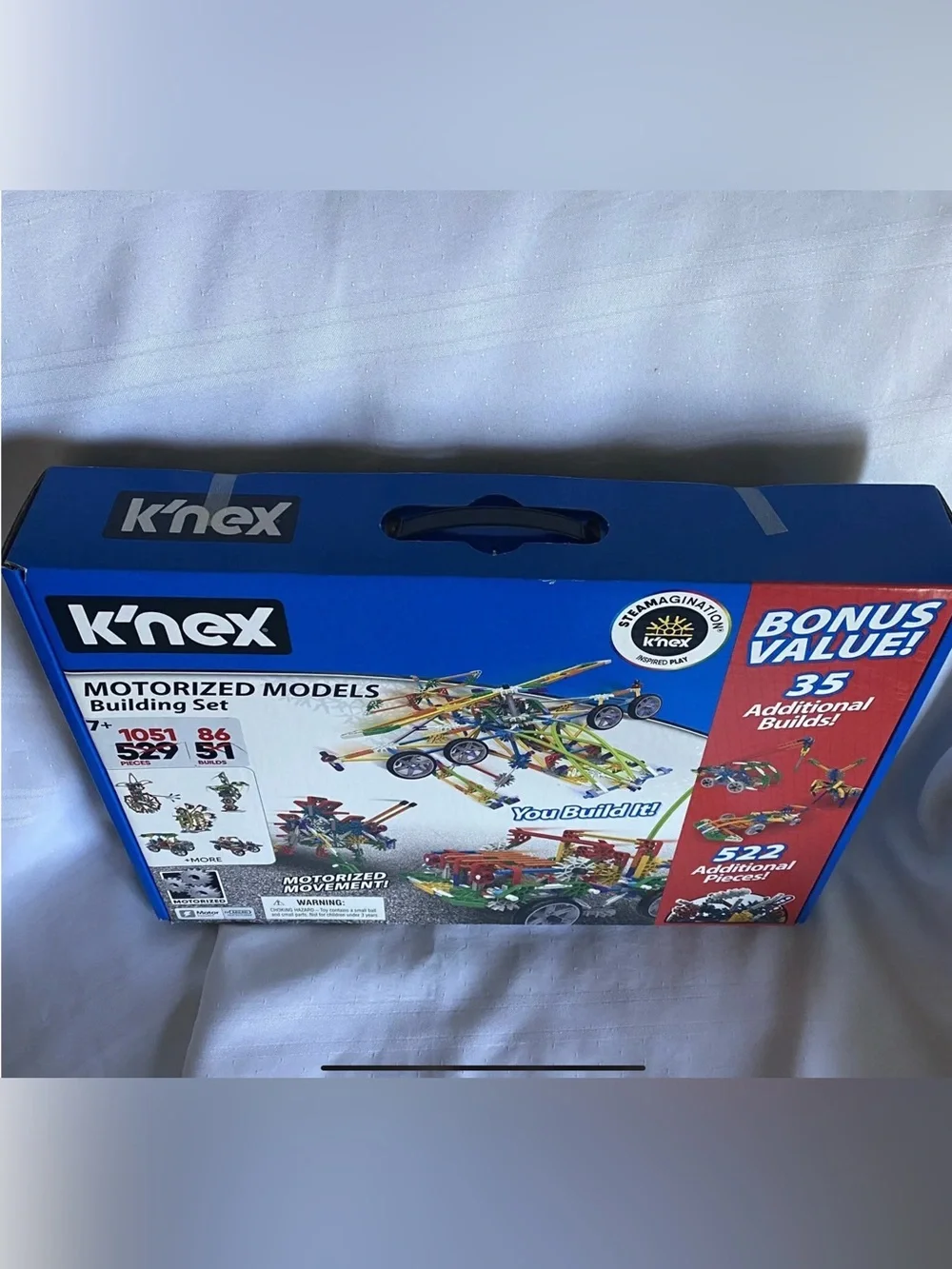 K’nex Motorized Models Building Set 1051 Pieces & 86 Builds - 85043 New Sealed
